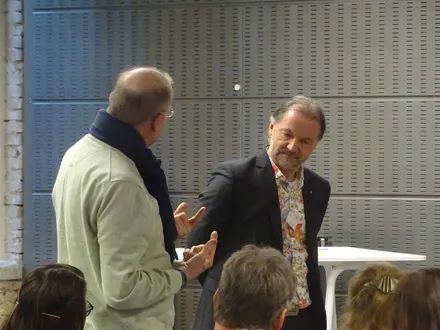 Gernot Meier und Besucherfragen